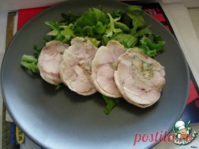 Рулет из куриных окорочков, фаршированный сыром - просто СУПЕР! Можно просто "язык проглотить"