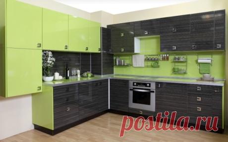 Угловые кухни из пластика: фасады для кухонной мебели