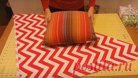 Стильный чехол на подушку без сшивания / Я - суперпупер