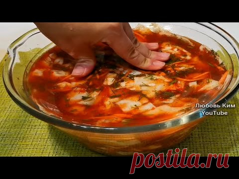 📌САМЫЙ ПРОСТОЙ Способ 💯КАПУСТЫ По - Корейски БЕЛОКОЧАННАЯ КАПУСТА и МОРКОВКА. @КУЛИНАРИЯ Любовь Ким - YouTube