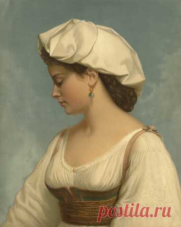 Художник Вольфганг Бом (Wolfgang Bochm, 1823–1890)
"Итальянская красавица", 1874 г.