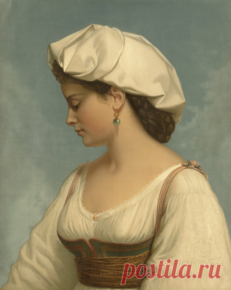 Художник Вольфганг Бом (Wolfgang Bochm, 1823–1890)
"Итальянская красавица", 1874 г.