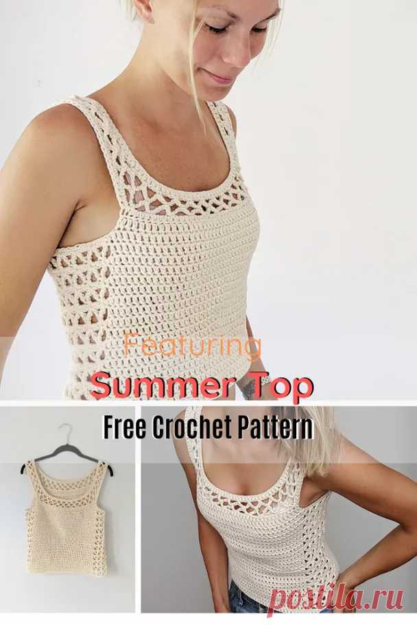 The Perfect Crocheted Summer Top - Knit And Crochet Daily