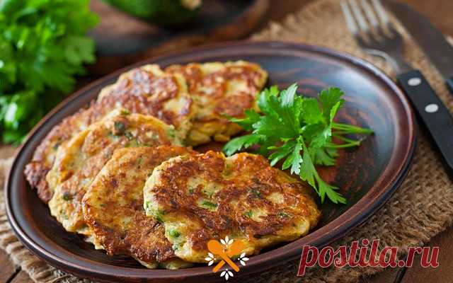Оладьи из кабачков с сыром и чесноком