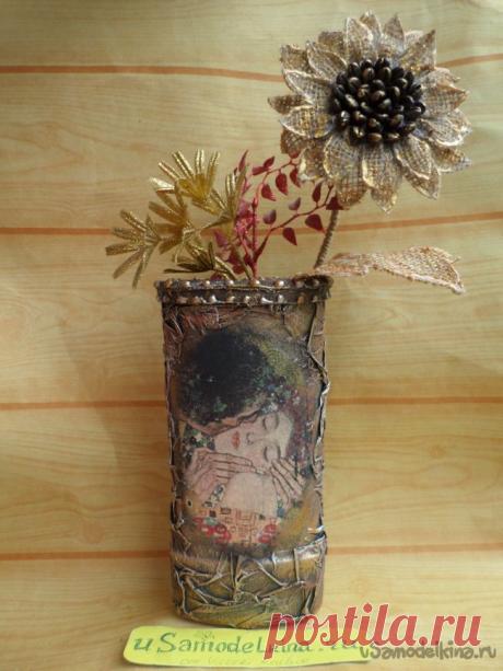 Вазы из бросового материала
