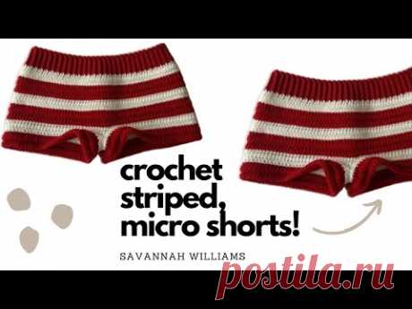 Crochet Striped Shorts Tutorial!
