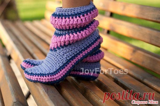 Домашние тапочки на войлочной подошве. МК