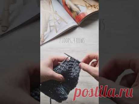 Фактурная "дерюжечка" на спицах❤️🧶knitting pattern.