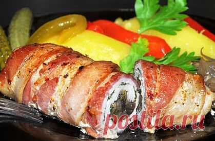 Отбивные в беконе с начинкой - Home-Cook.Net