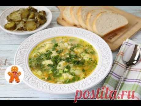 Быстрый Куриный Суп с Манными Клецками