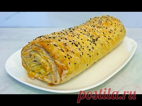 ШЕДЕВРАЛЬНЫЙ РУЛЕТ из Лаваша с Курицей и Грибами Красивый и Очень Вкусный!!! / Lavash Roll