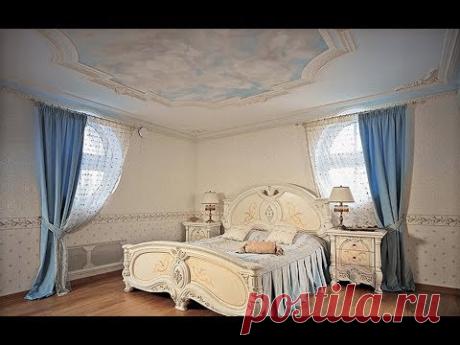 Шикарные шторы в стиле Барокко для спальни
