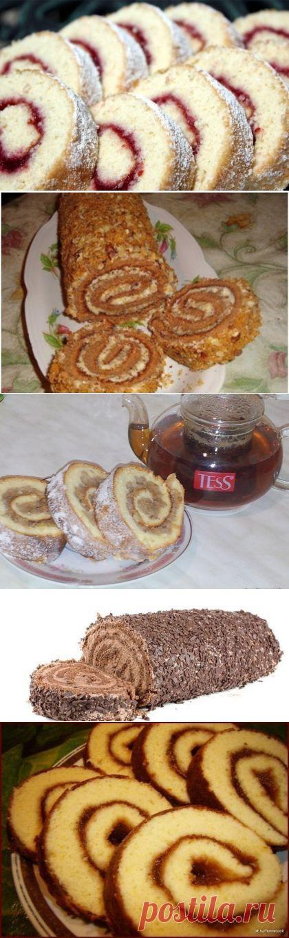 Рецепты быстрых рулетиков к чаю » В сети – себя просвети!