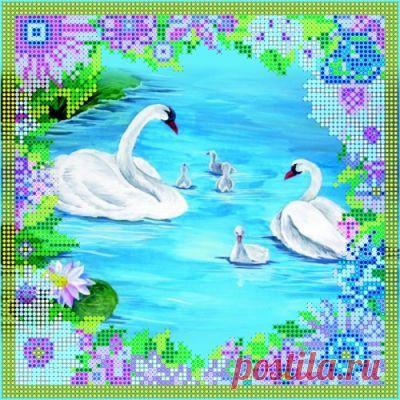 Рисунок на канве АС-010 Схема Лебеди - цена, фото | Купить рисунок на канве в интернет-магазине «Первый Рукодельный»
