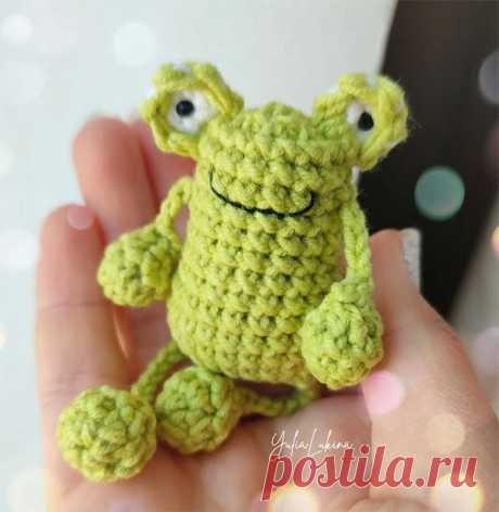 Лягушонок крючком. Амигуруми схемы и описания. Автор: Юлия Лукина | IRINELY.ART