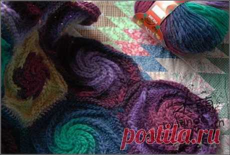 Интересный способ вязания фриформ.