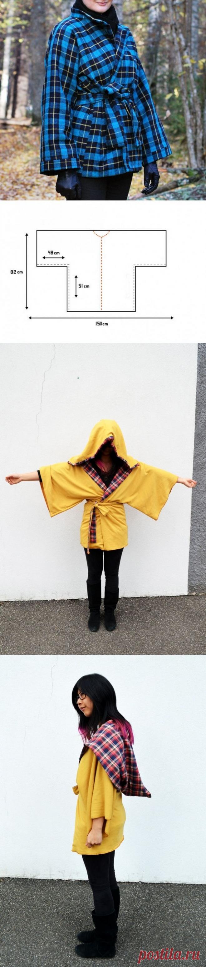 Пальто кимоно (3 выкройки, подборка)
