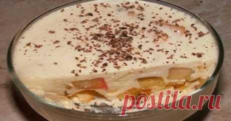 Рецепт замечательного нежного сметанного десерта с бананами. Просто и вкусно!
