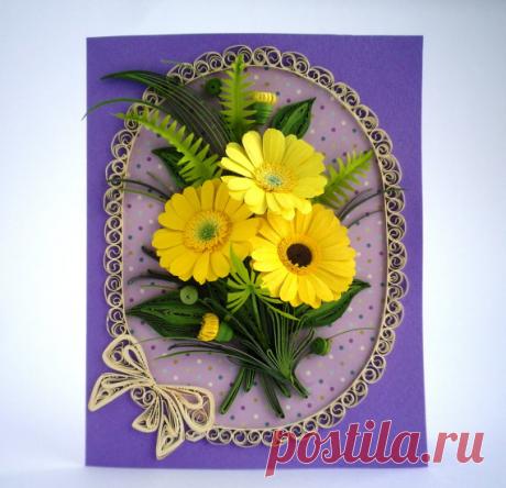 Anniversary quilling Card Love quilling card by QuillyVicky