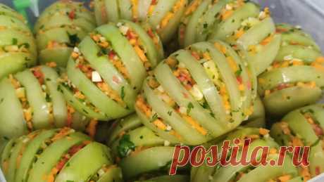 Теперь Вы побежите за Помидорами! Зелёные помидоры, быстро и вкусно! Такие съедаются даже быстрее чем, красные! | Сара Фуд Блог! | Дзен