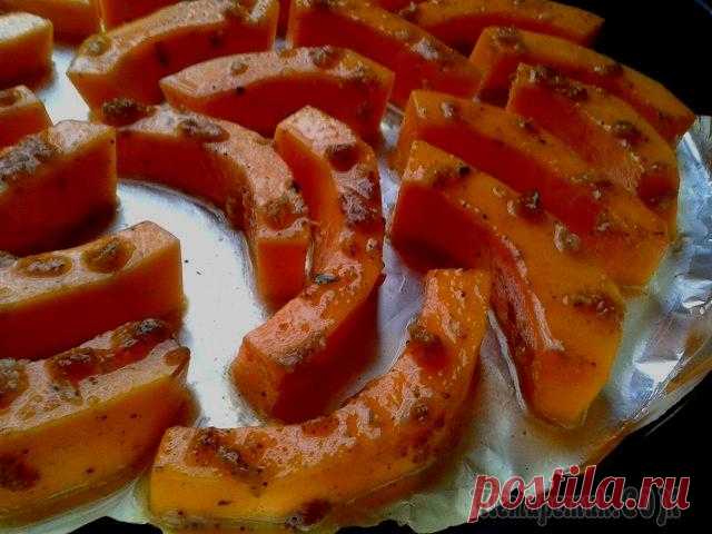 Пряная тыква в духовке, язык проглотить можно!