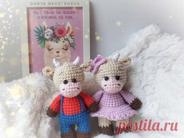 Мастер-класс : Вяжем крючком символы 2021 года «Бычка и коровушку» | Журнал Ярмарки Мастеров