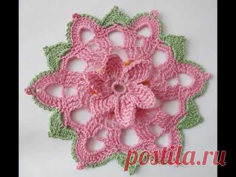 Салфетка, украшение на банку Вязание крючком Crochet Napkin