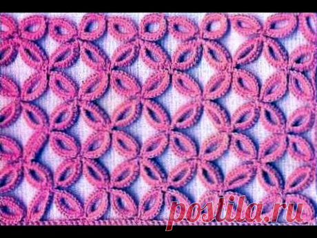 Ажурные узоры крючком