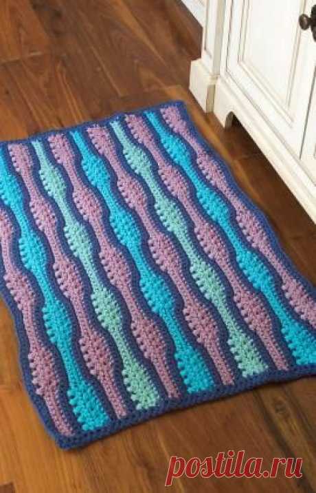 Textured Waves Rug