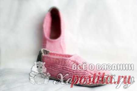 Следочки двумя спицами