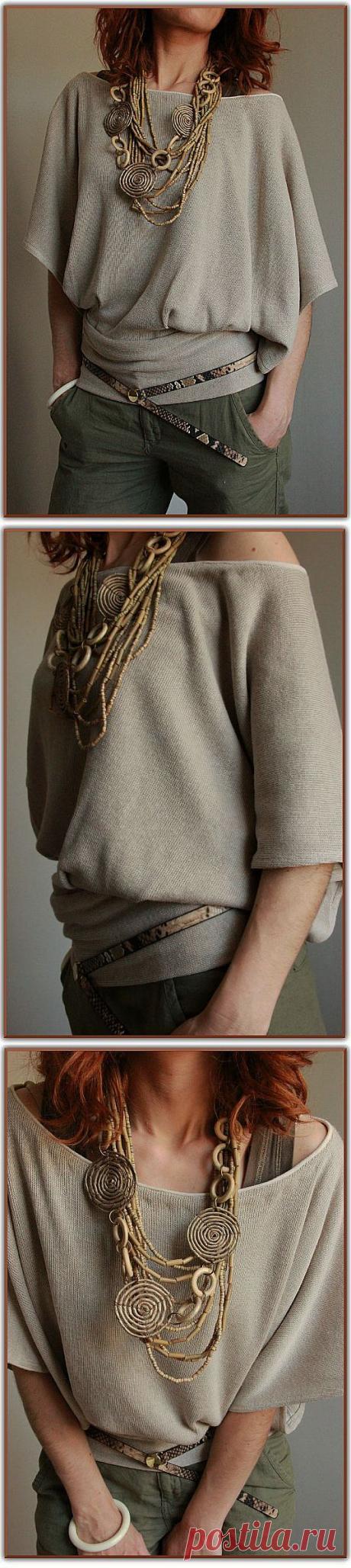 Невероятно простая кофта (выкройка) / Простые выкройки /