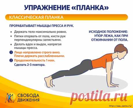 5 вариаций упражнения планка для тренировки всего тела