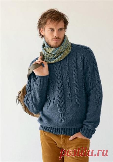 МУЖСКОЙ ДЖЕМПЕР СПИЦАМИ от Bergere de France