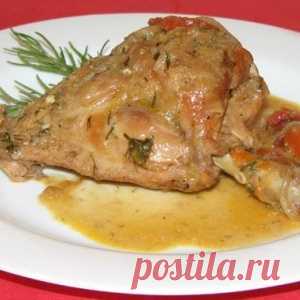 РЕЦЕПТ КРОЛИКА С ОВОЩАМИ В СМЕТАНЕ