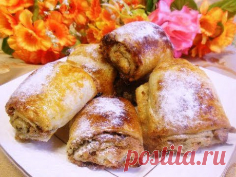Пирожные из слоеного теста. Вкуснее и проще не найдете.