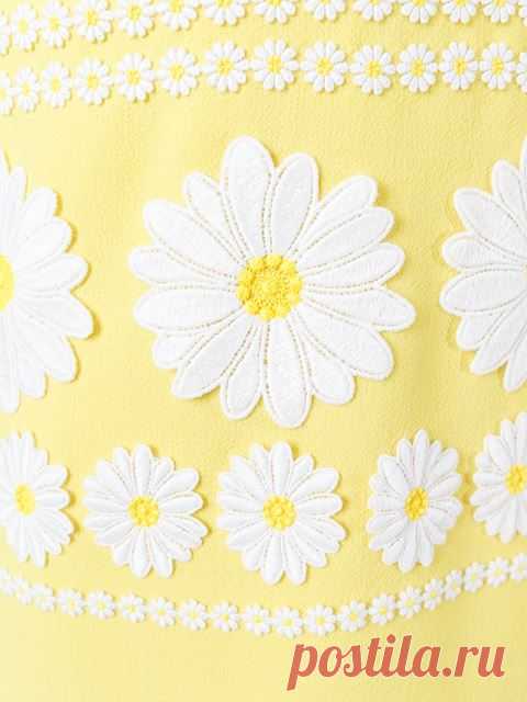 Dolce & Gabbana Daisy аппликация сдвиг платье - Донн Concept Store - Farfetch.com