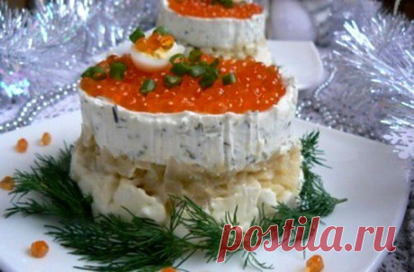 Икорный тортик / Простые рецепты