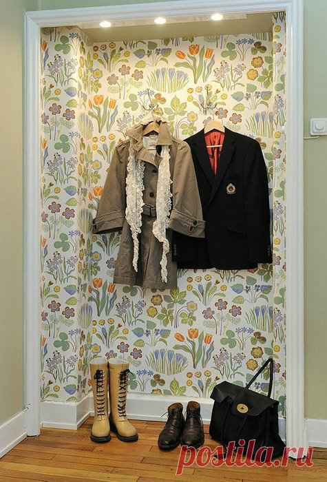 Куда и как использовать остатки обоев, чтобы им годами не пылиться без дела в шкафах