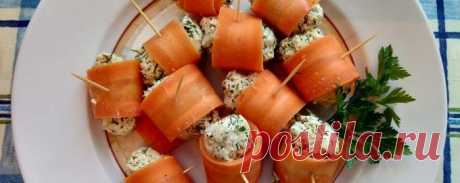 ПП роллы с курицей из моркови