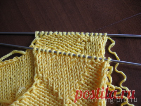 Соединение деталей одновременно с закрытием петель - knitting-pro.ru - От азов к мастерству