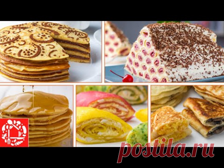 5 рецептов БЛИНОВ на Масленицу