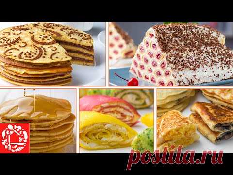 5 рецептов БЛИНОВ на Масленицу
