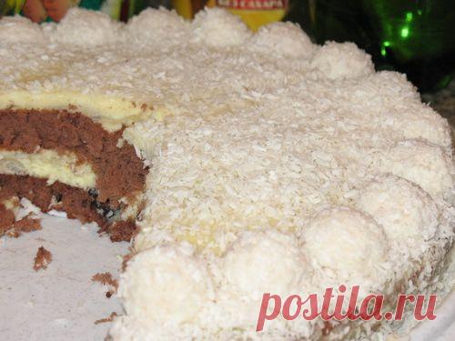 Торт Рафаэлло с ягодной начинкой, Как приготовить Торт Рафаэлло - Kulinarnyj-Recept.РУ