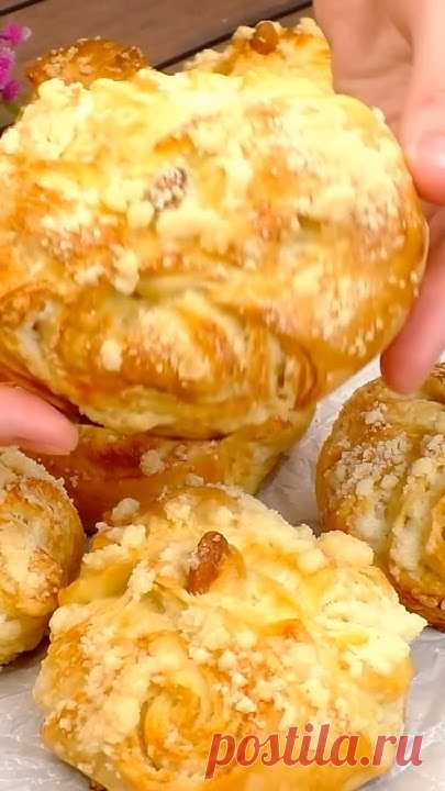 Скорее сохраняйте этот рецепт! Это круче чем обычные булочки! #булочки #рецепт #булочкикакпух