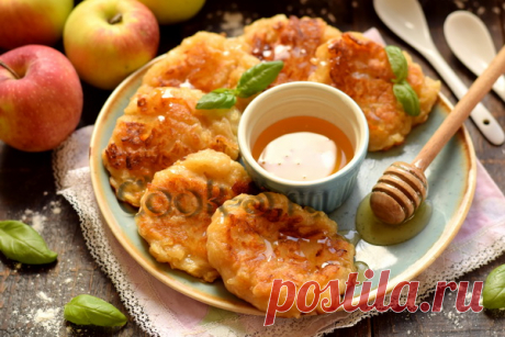 Вкусные яблочны драники - рецепт с фото