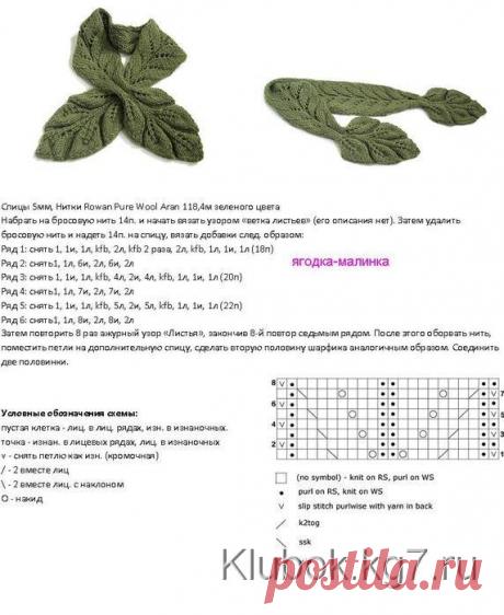 Очень красивая манишка | Клубок