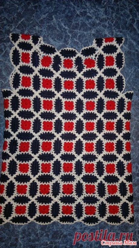 Трехцветное платье из каталога NAKO от Rena Lange в моем исполнении - Вязание - Страна Мам