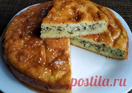 Рыбный манник. Заливной пирог – пошаговый рецепт с фото. Автор рецепта Recepti_ot_Yulii. - Cookpad