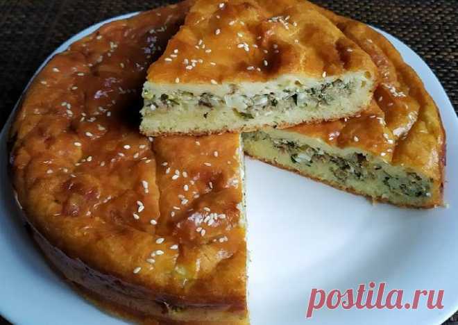Рыбный манник. Заливной пирог – пошаговый рецепт с фото. Автор рецепта Recepti_ot_Yulii. - Cookpad