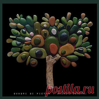 Потрясающие работы из камешков! - Ярмарка Мастеров - ручная работа, handmade